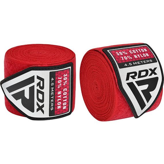 Бинти для боксу RDX WX Professional Boxing Hand Wraps Red (4.5м.) | Зображення 5