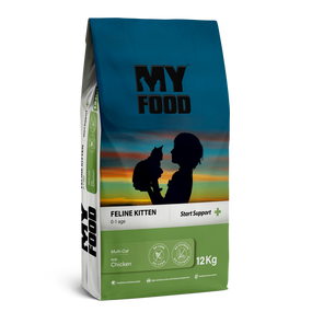 Сухий Корм Myfood Суперпреміум для кошенят з Куркою 12кг
