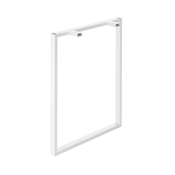 Комплект опор для столу з металу 600×120mm, H=730mm (профільна труба: 40x20mm) Білий | Зображення 4