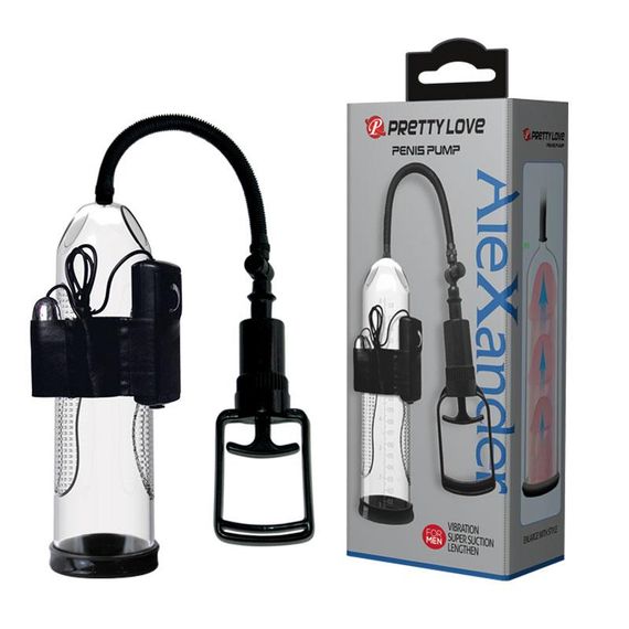 Помпа для пеніса Pretty Love Alexander з вібрацією, 24.5 х 7.3 sexstyle