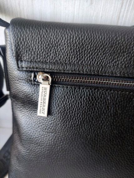 Чоловічі шкіряні сумки Burberry клапан чорний | Зображення 3