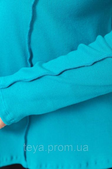 Лонгслів жіночий напівбатал колір бірюзовий розмір XXL-XXXL FA_007496 | Зображення 4