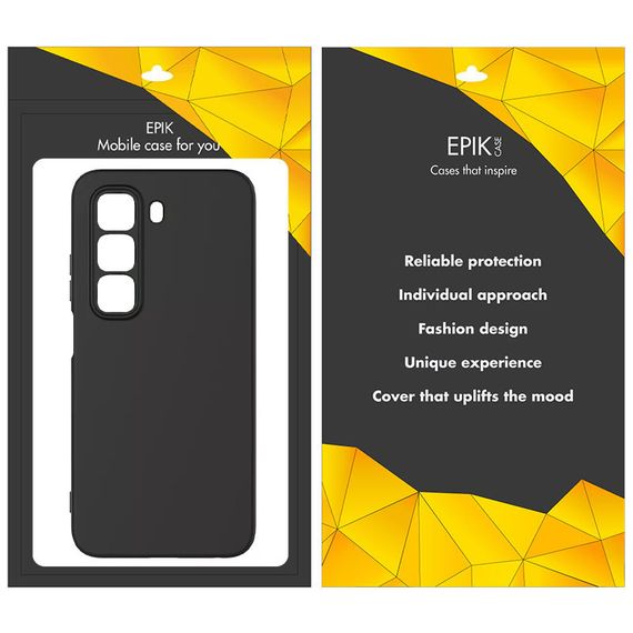 Чохол TPU Epik Black Full Camera для Infinix Hot 50 4G | Зображення 1