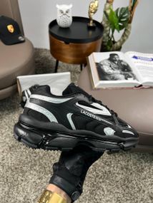 Чоловічі кросівки Lacoste L003 2K24 PRM Black Silver  (текстиль) A4388 44 28.5 - 29 см