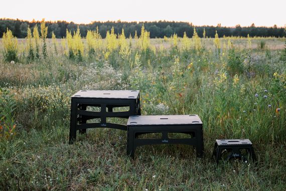 Стіл Tribe Camp Table Low чорний складаний, Похідний стіл трайб для кемпінгу, Стіл для риболовлі та пікніка | Зображення 7
