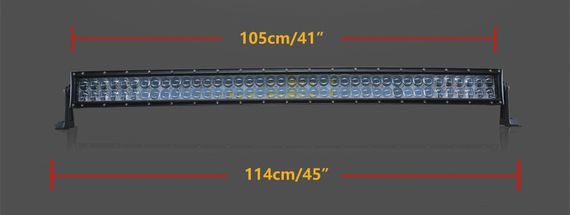 LED-балка 240W заокруглена 4D (3W х 80) 16000 Lm світлодіодний прожектор | Зображення 3