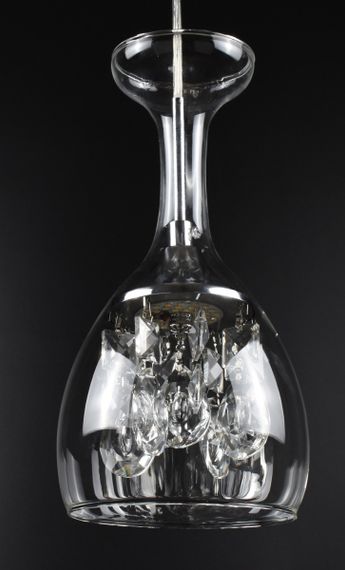 Люстра світлодіодна підвісна LED світильник для квартири на стелю лед 26989 Хром 30-150х13х13 см. | Зображення 5