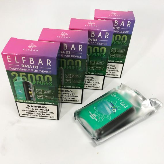 Elf Bar Raya D3 25000 смак Ківі Маракуйя Гуава (Kiwi Passion Fruit Guava)