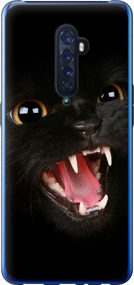 Чехол на Oppo Reno 2 Чёрная кошка "932u-1864-17620"