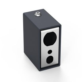 Модуль прихованого ел.підключення (для профільної стійки) Графіт