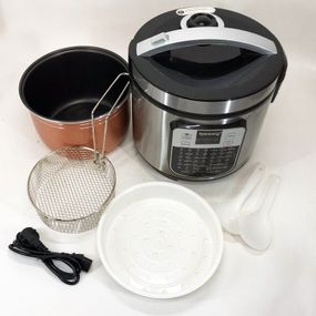 Мультиварка пароварка Rainberg RB-6209 45 программ 6 л 1000W, Сенсорная NT-750 мультиварка рисоварка