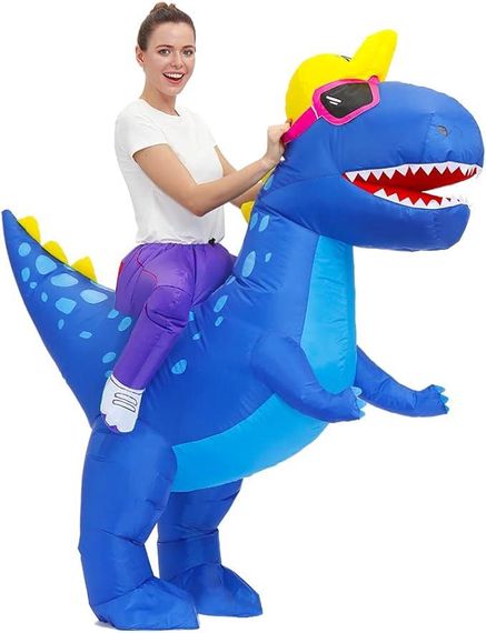 Надувний костюм динозавра T-REX для дорослих, карнавальний костюм для Хелловіну, вечірки, косплею, День народження, Ті-Рекс | Зображення 1