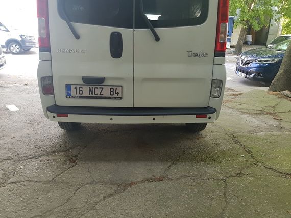 Накладка на задній бампер EuroCap (ABS) для Nissan Primastar 2002-2014рр | Зображення 7
