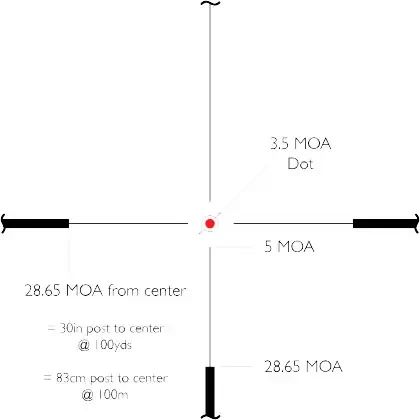 Приціл оптичний Hawke Vantage 30 WA 2.5-10х50 сітка L4A Dot з підсвічуванням | Зображення 2