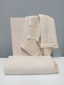 Рушник Zeron 128476 Туреччина 170*90  Бавовна Бежевий