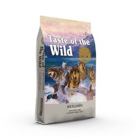 Корм Taste of the Wild Wetlands Canine Formula сухий з качкою та запеченою перепілкою для активних собак усіх порід 5.6 кг