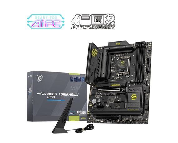 Материнcька плата MSI MAG B860 TOMAHAWK WIFI s1851 B860 4xDDR5 M.2 HDMI DP WiFi BT ATX 911-7E39-001 | Зображення 4