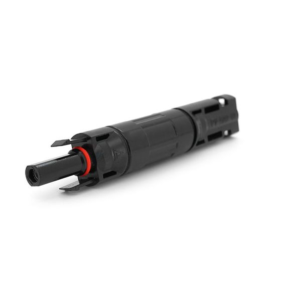 Конектор RISIN MC4, з діодом постійного струму, 10А,1000 В, 0.5mmΩ, вогнестійкість UL94-VO,IP67, -40℃-+90℃, Black | Зображення 1