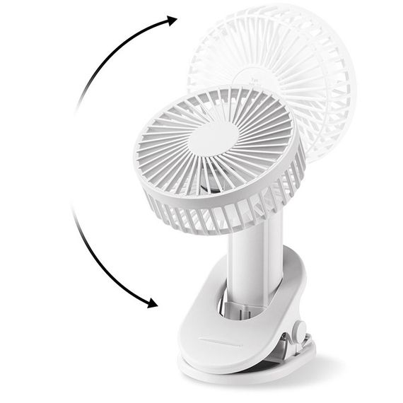 Портативний вентилятор K37 з затискачем 2000mAh White | Зображення 6