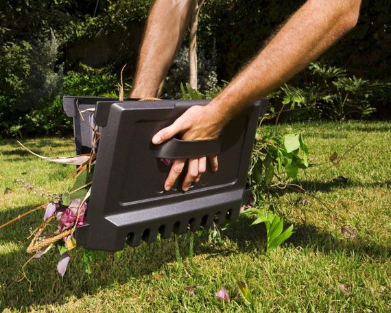 Компостер садовый пластиковый Keter (Кетер) E-Composter 470 л без основы (дна) (17186236) Черный | Зображення 1