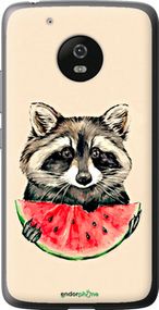 Чохол на Motorola Moto G5 Єнотик з кавуном "4605u-832-2448"