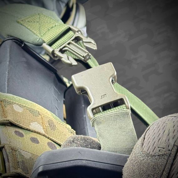 Ремінь збройовий RAGNAROK триточковий з широким наплічником "KRAKEN" carbine Олива | Зображення 7