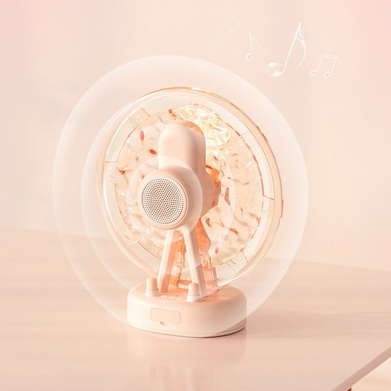 Проектор-ночник ZAY-L07 Sky Wheel 2in1 + Bluetooth колонка Pink | Зображення 4