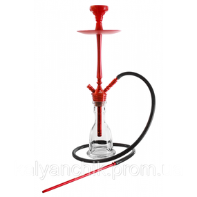 Кальян Kaya ELOX 30CМ Clear Alum Plug Red 2S