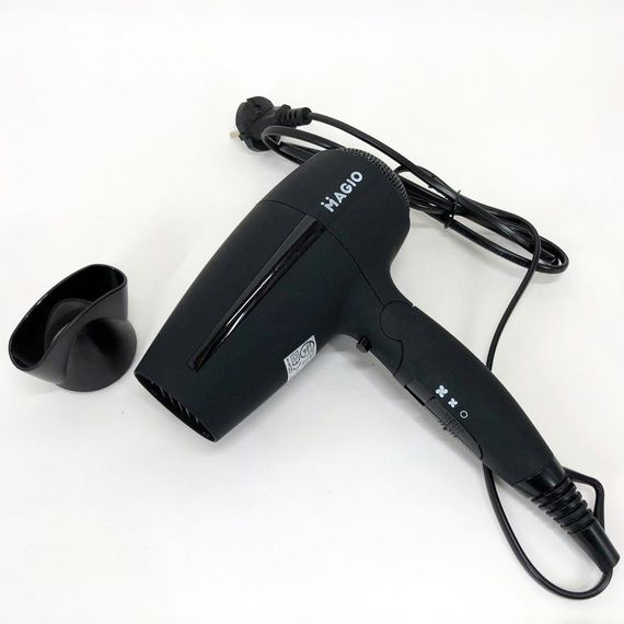 Удобный фен для укладки волос MAGIO MG-166 2 кВт, Электрический фен с диффузором, Электрофен WO-851 для волос