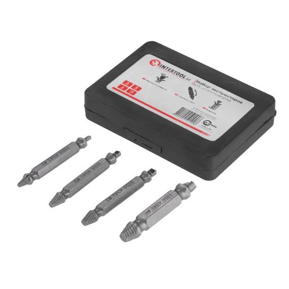 Набір екстракторів для шурупокрута 5, 6, 8, 10 мм INTERTOOL VT-50101 | Зображення 2