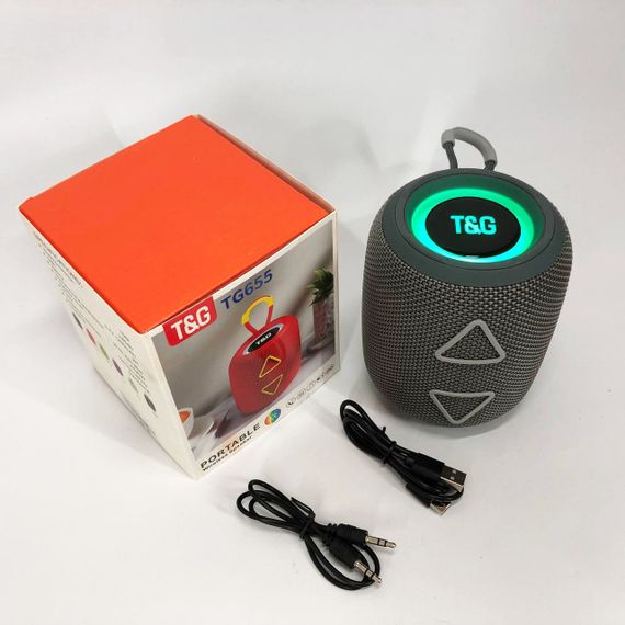 Блютуз колонка для вулиці TG655, Акумуляторна колонка для музики, що світиться Активна блютуз VT-45 | Зображення 4