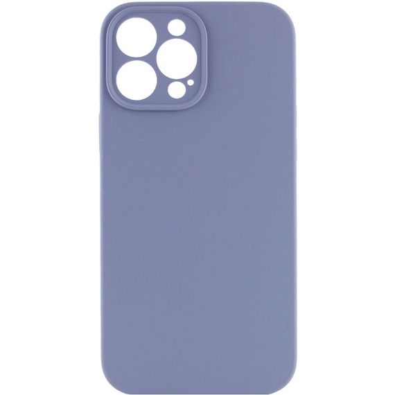 Чохол Silicone Case Full Camera Protective (AA) NO LOGO для Apple iPhone 14 Pro Max (6.7") Сірий / Lavender Gray