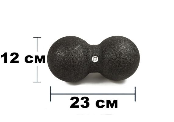 Масажний м'ячик подвійний EasyFit EPP 23х12 см (EF-2000) | Зображення 3