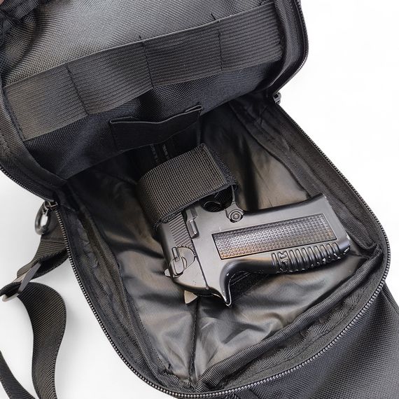 Тактична сумка на плече з кобурою, система MOLLE, патч-панель, Cordura | Зображення 5