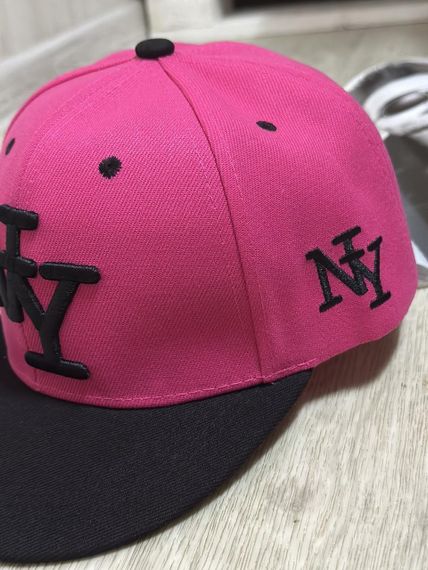 Кепка снепбек (Snapback) Нью-Йорк NY Малиновий 56-61р (9076) | Зображення 1