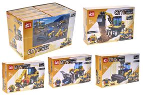 Конструктор 8087A "Будівельна техніка" в дисплеї 16 шт. YG Toys