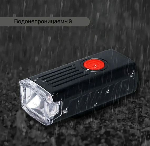 Вело фара LY-21 велосипедный аккумуляторный водонепроницаемый фонарь с креплением USB | Зображення 6