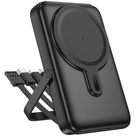 Портативное ЗУ Power Bank Hoco J135 Rico 22.5W+PD20W с БЗУ 10000 mAh Black | Зображення 2