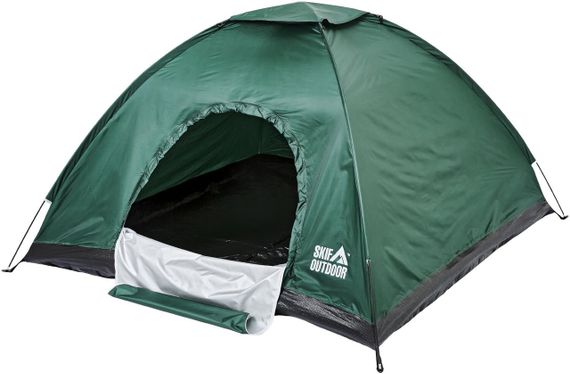 Палатка Skif Outdoor Adventure 200x200 см Зелёная Палатка туристическая Палатка для отдыха Трехместная палатка | Зображення 1