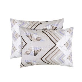 Набір наволочок Home Line 64942 Україна 50x70  Бавовна Бежевий, Фіолетовий