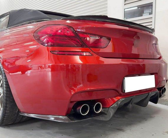 Диффузор заднего бампера V1 (для M6, Карбон) для BMW 6 F12/F13/F06 2011-2018 гг | Зображення 2