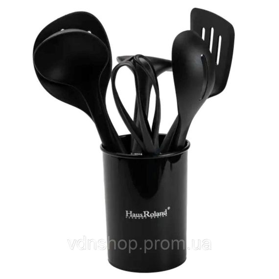 Набор посуды для приготовления из нержавеющей стали 12 предметов, черный HP33548 | Зображення 6