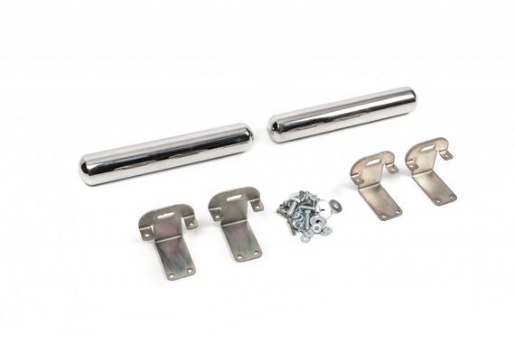 Боковые трубы за задним колесом (2 шт, нерж) Средняя база, 60мм для Mercedes Sprinter 2018-2024 гг | Зображення 6