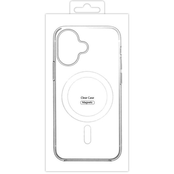 Чехол TPU Clear Case with MagSafe для Apple iPhone 16 (6.1") Clear | Зображення 2