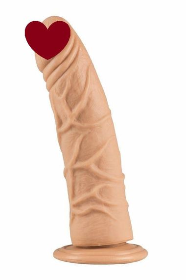 Фалоімітатор з присоскою Alive Fred, конусоподібний, діаметр від 4,2см до 4,7см, ПВХ, рельєфний sexstyle