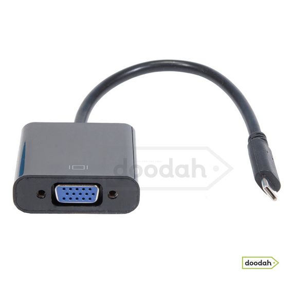 Перехідник (відео конвертер на дроті 1080P) USB Type C- VGA - Tishric. Гарантія 6 міс.