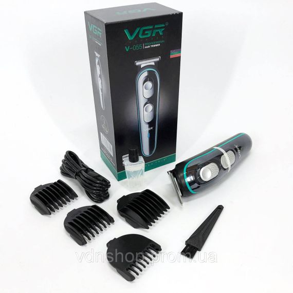 Машинка для стрижки волосся з мотором VGR V-055, Чоловічий тример для окантовки Тример скронь JH-95 | Зображення 5