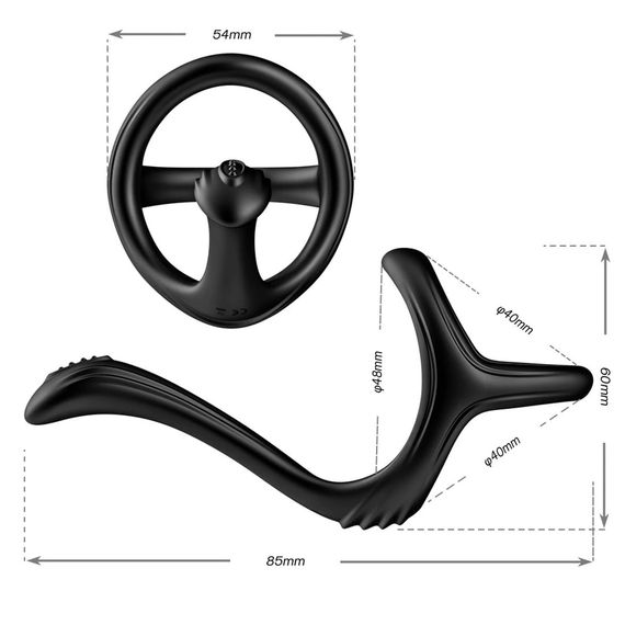 Ерекційне кільце Babydoll Універсальний.. Чорний 2315 | Зображення 1