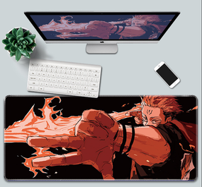 Игровая поверхность для мышки с Аниме принтом "Магическая битва/Jujutsu Kaisen" Юдзи Итадори 800*300*3 мм 0320