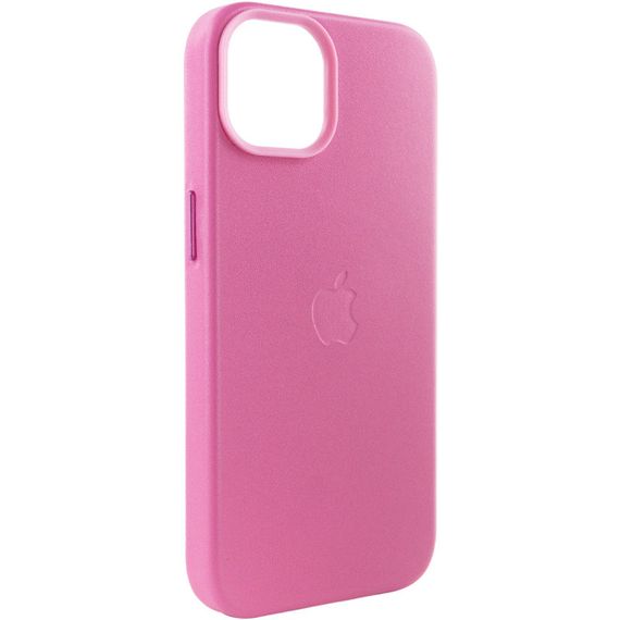Шкіряний чохол Leather Case (AA Plus) with MagSafe для Apple iPhone 12 Pro Max (6.7") Pollen | Зображення 3